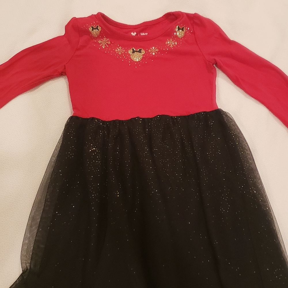 Jumping Beans Disney Limited Edition Minnie Mouse Shimmer Tulle Dress Girls Size